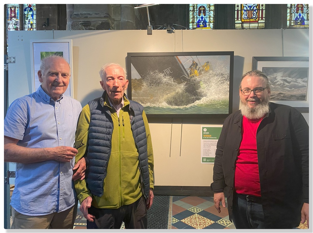 Our winner, Ja Edwards with Wilf Langford (our President) and Alan Townsend